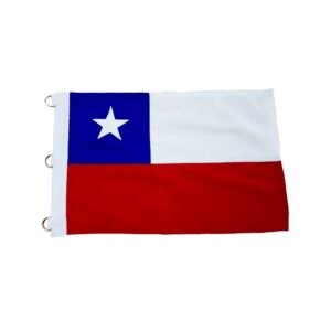 Bandera de Chile 140x210 cm con 3 Argollas