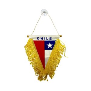 Bandera de Chile Pequeña Decorativa Triangular