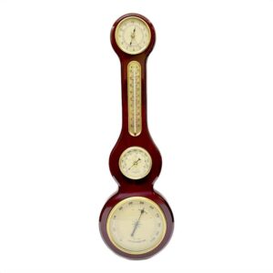Barometro de Madera con Reloj Termometro Barometro YG1609