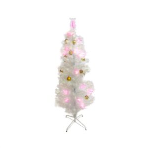 Arbol Navidad Blanco con luz 1.50 Mts