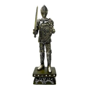 Figura Sobremesa Soldado Armadura Medieval 42 cm