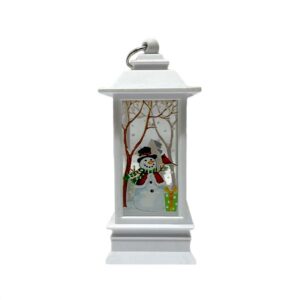 Farolillo Navidad Pequeño con Luz a Pilas Blanco