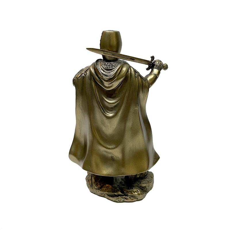Figura Decorativa Caballero Medieval color Bronce - Imagen 3