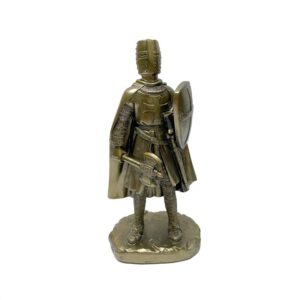 Figura Decorativa Caballero Medieval con Hacha color Bronce