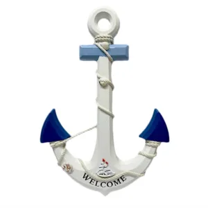 Adorno Decorativo Ancla Madera 60cm