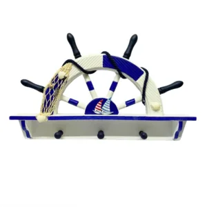 Adorno Decorativo Colgador Timon de Madera 45cm