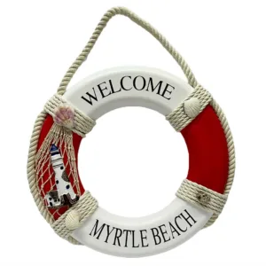 Figura Decorativa Salvavidas Marino Welcome Myrtle Beach