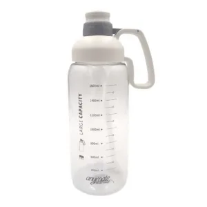 Botella de Agua Gigante Anymate 1800ml Blanca