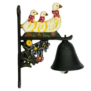 Campana Decorativa Patitos Hierro YH02009