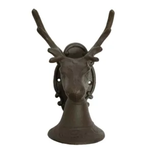 Campana Puerta Decorativa Venado Hierro DB214