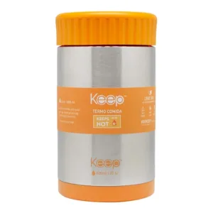 Keep Termo de Comida Metalico 600 ml Naranjo