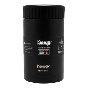Keep Termo de Comida Metalico 600 ml Negro