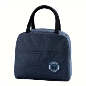 Lonchera Termica Textil Azul Marino