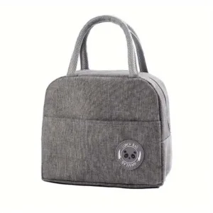 Lonchera Termica Textil Gris