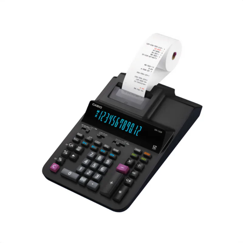 Calculadora Sumadora Casio DR-120R-BK