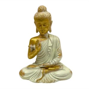 Figura Buda Dorado Decorativa