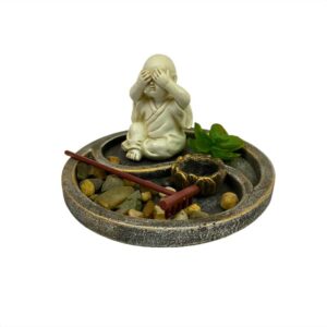 Figura Decorativa Jardin Zen Niño Buda Monje Modelo 1