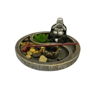 Figura Decorativa Jardin Zen Niño Buda Monje Modelo 3
