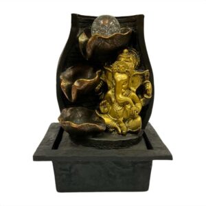 Fuente de Agua Decorativa Buda Ganesh Poliresina