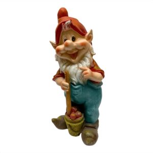 Figura Decorativa Gnomo de Jardin Diseño C 40 cm Poliresina