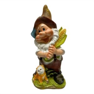 Figura Decorativa Gnomo de Jardin Diseño D 40 cm Poliresina