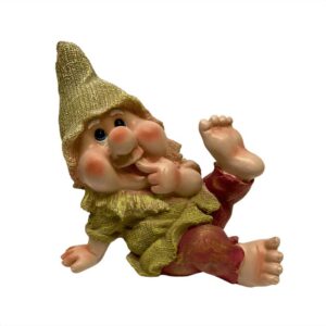 Figura Decorativa Gnomo de Jardin Diseño E 27 cm Poliresina
