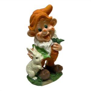 Figura Decorativa Gnomo de Jardin Diseño H 40 cm Poliresina