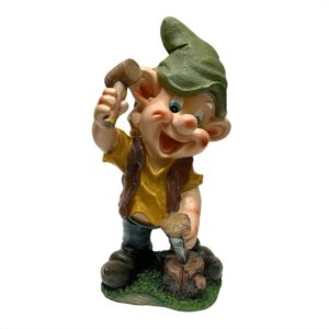 Figura Decorativa Gnomo de Jardin Diseño I 40 cm Poliresina