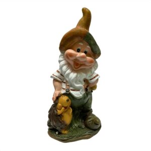 Figura Decorativa Gnomo de Jardin Diseño K 40 cm Poliresina