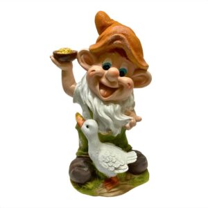 Figura Decorativa Gnomo de Jardin Diseño M 40 cm Poliresina