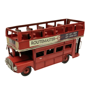 Figura Decorativa Metalica Bus London Abierto 27 x 11.5 x 15 cm
