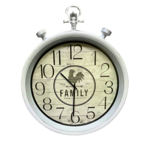 Reloj Mural Blanco 60 cm Family Vintage