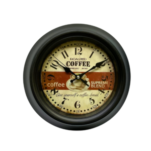 Reloj Mural Conico Coffe Supreme 23 cm