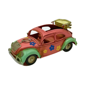 Figura Decorativa Metalica Auto VOLKSWAGEN Hippie 14 x 7 x 6 cm